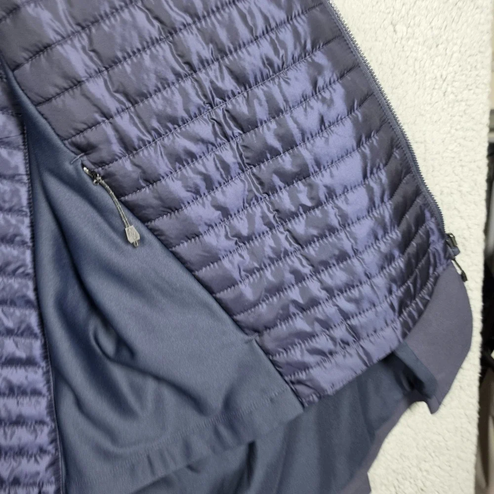 Eddie Bauer Travex Sport Coat Mens Sz 50R Navy Hybrid Light Puffer Vest Utility
